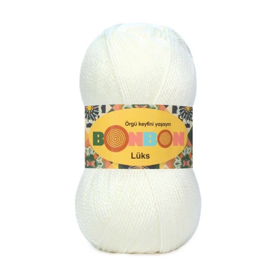Пряжа Bonbon luks Nako - 98594 (кремовый)