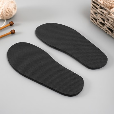 Подошва для вязания обуви "Эва" размер "37", толщина 7 (±0,5) мм, чёрный