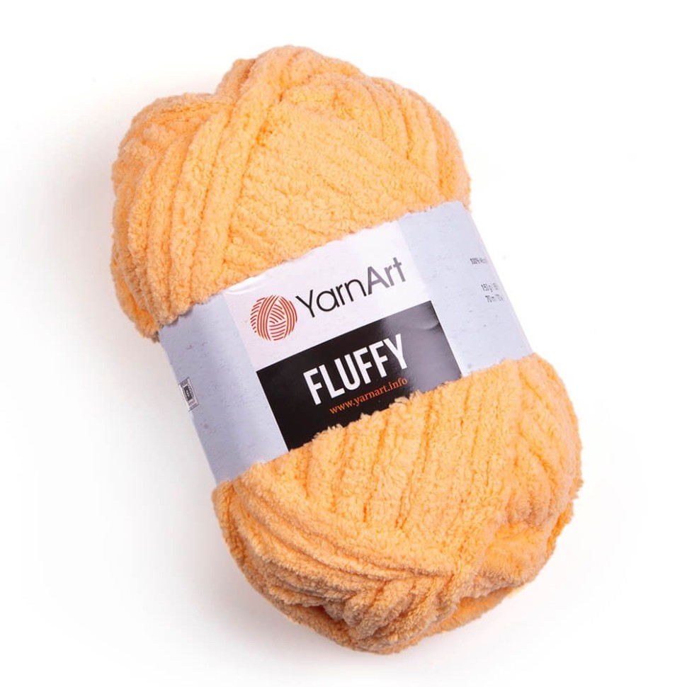 Пряжа Fluffy YarnArt - 720 (желтый персик)