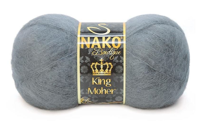 Пряжа King Moher (Нако) - 4192 (серый)