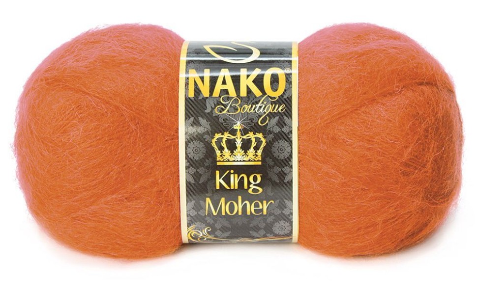 Пряжа King Moher (Нако) - 4888 (оранжевый)