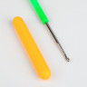 Набор крючков для вязания, с пластиковой ручкой и колпачком, d = 1,5-2,5 мм, 14 см, 3 шт, цвет МИКС