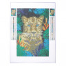 Алмазная мозаика с полным заполнением «Леопард» 20х30 см