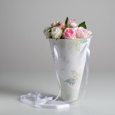 Конверт‒конус для цветов «Flowers», 24 × 27 см, Ø 15 см (5 шт.)