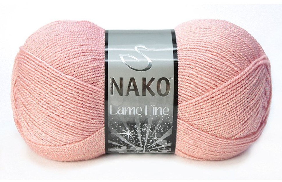 Пряжа Lame fine (Nako) - 11474 SE (св.розовый)