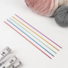 Спицы для вязания, чулочные, из алюминия, d = 2 мм, 25 см, 5 шт, цвет МИКС