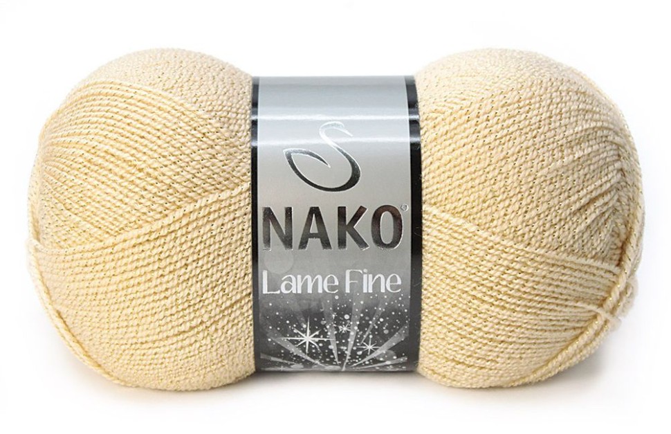 Пряжа Lame fine (Nako) - 4671А (ваниль)