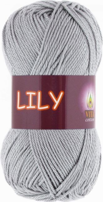 Пряжа Lily Vita - 1605 (темное серебро)