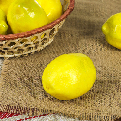 Муляж "Лимон" 10 см, жёлтый (10 шт.)