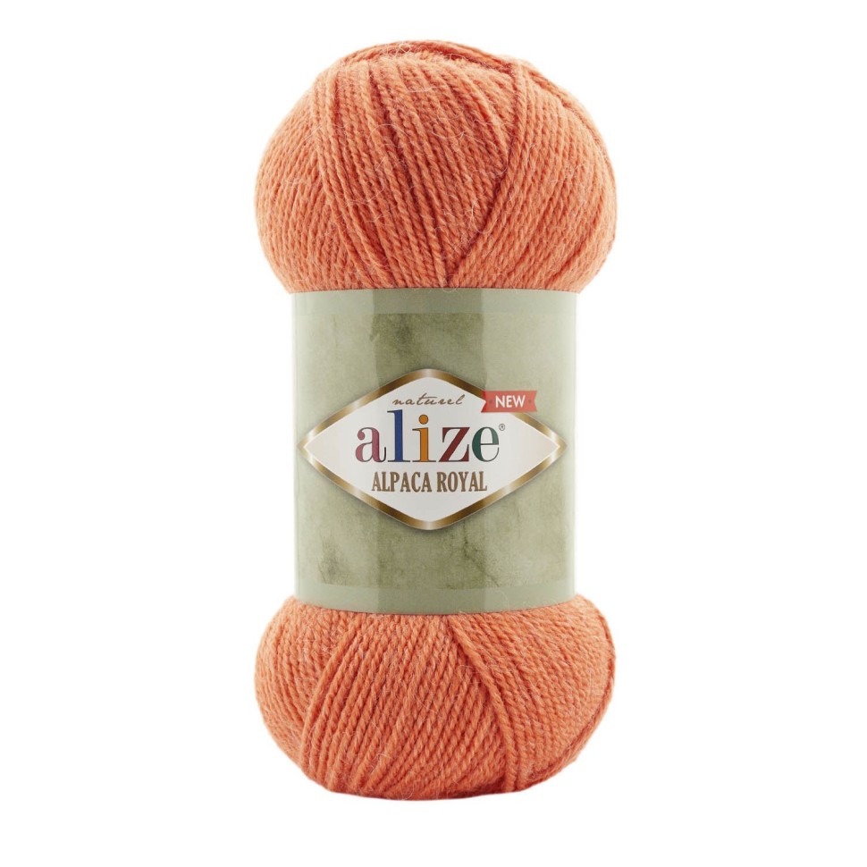 Пряжа Alpaca royal new, Alize - 692 (оранжевый)