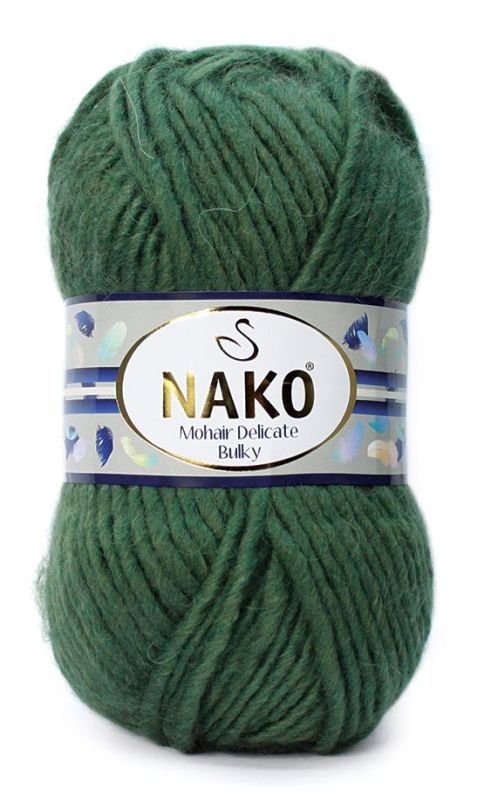 Пряжа Mohair Delicate Bulky (Нако) - 10698 (зеленый)