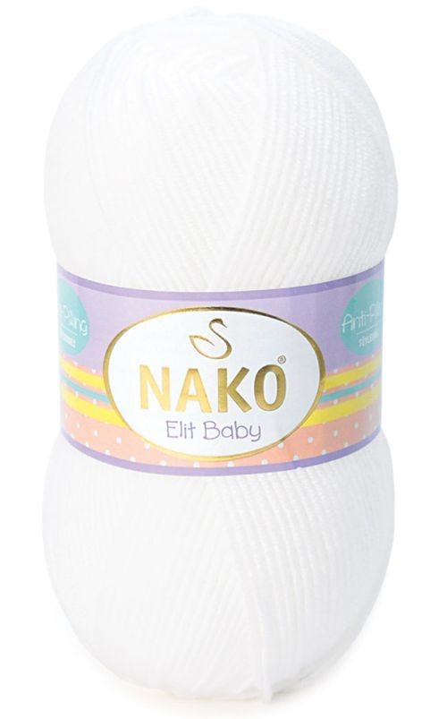 Пряжа Elit Baby (NAKO) - 208 (белый)