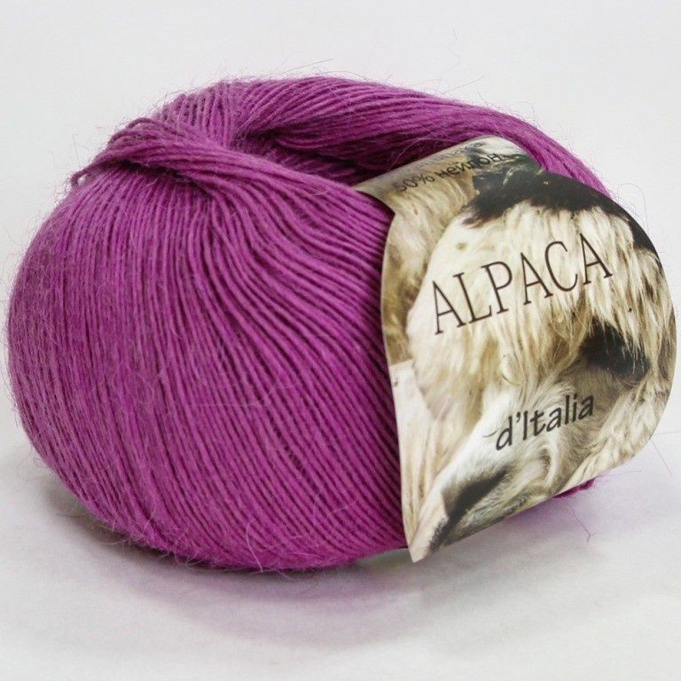 Пряжа Альпака де Италия (Сеам) - 11 (фиолетово-розовый)