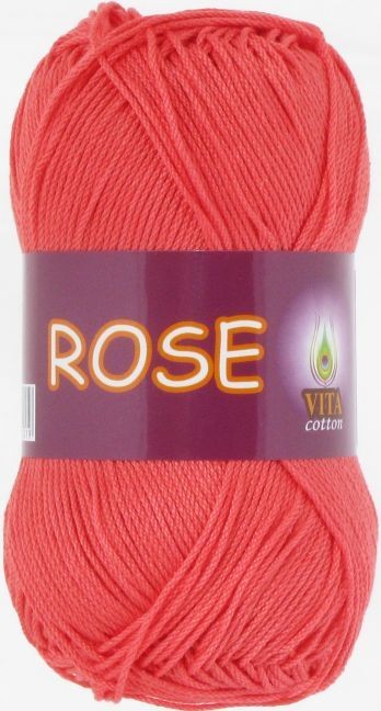 Пряжа Rose Vita - 4256 (красный коралл)