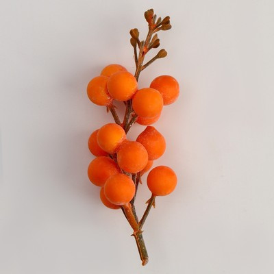 Декор «Оранжевые ягодки» 4 × 4 × 11 см (12 шт.)