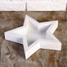 Кашпо деревянное 27×27×4.5 см "Звезда", белая кисть