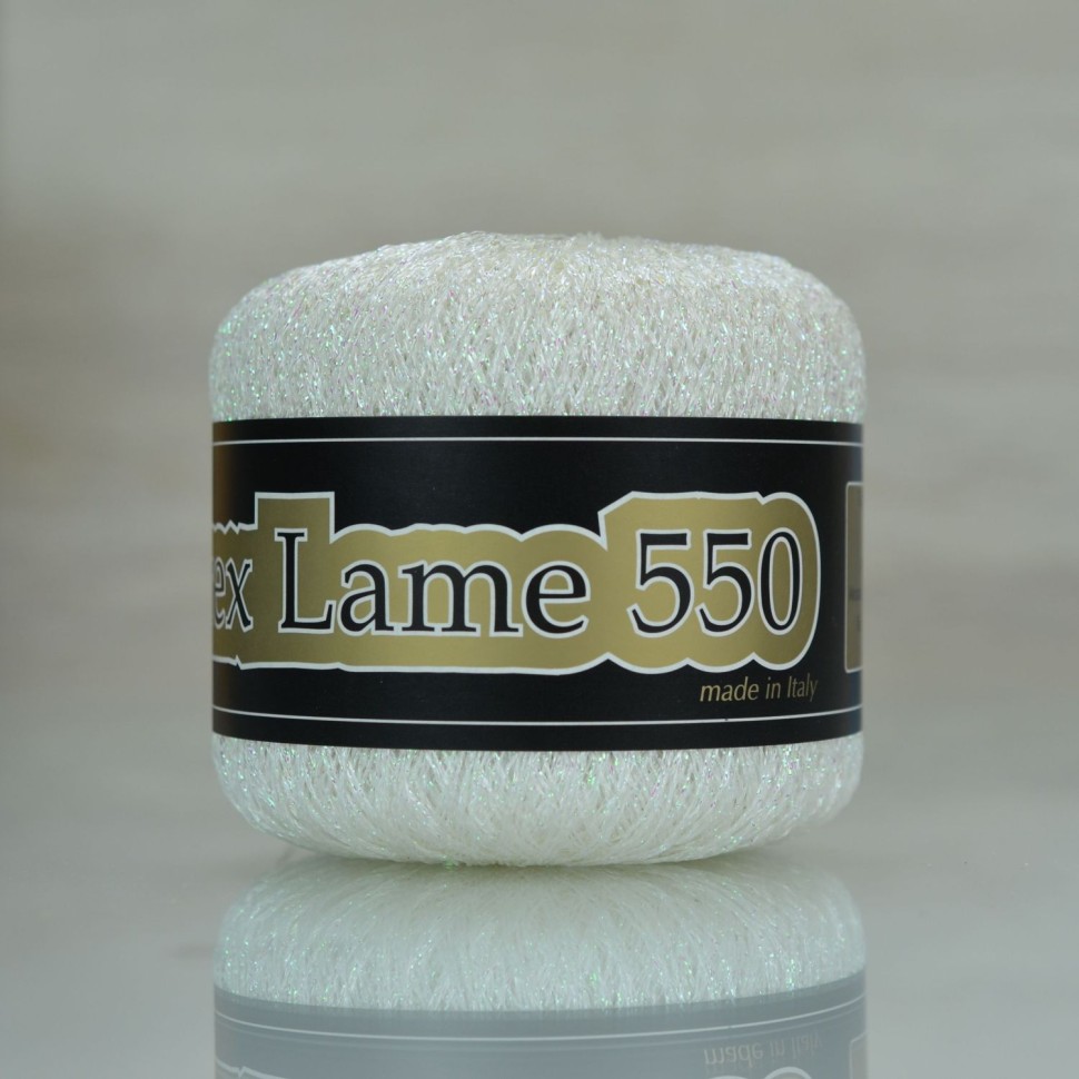 Пряжа Люрекс Ламе 550 (Сеам) - 111 (молочный)