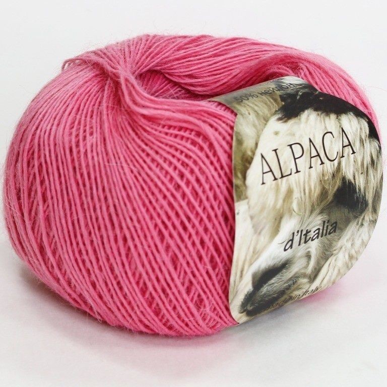 Пряжа Альпака де Италия (Сеам) - 22 (насыщенный розовый)