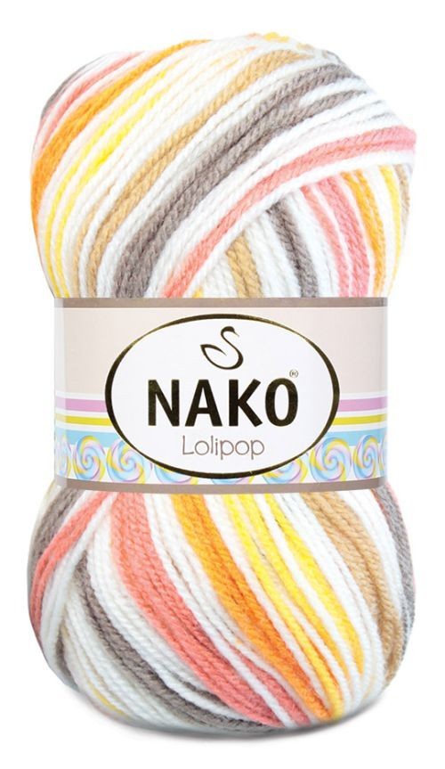 Пряжа Lolipop (Nako) - 81118 (рыж/желт/коричн.)