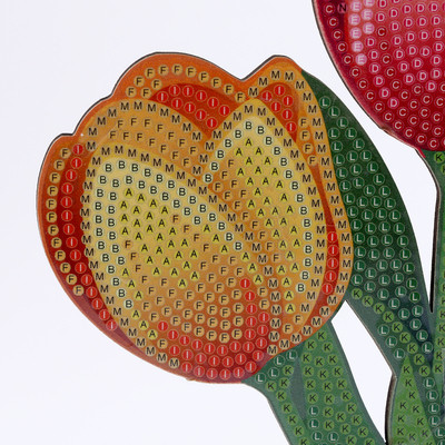 Алмазная вышивка «Тюльпаны вазе» интерьерный декор