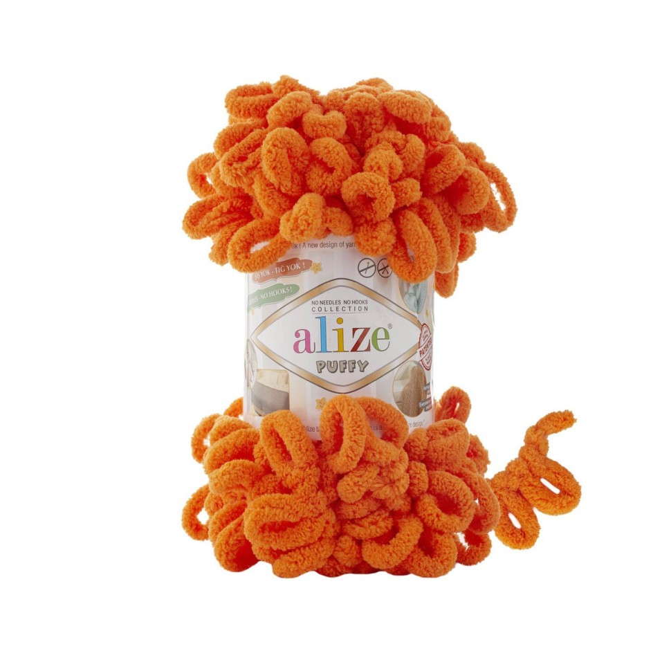 Пряжа Puffy (Alize) - 766 (морковный)