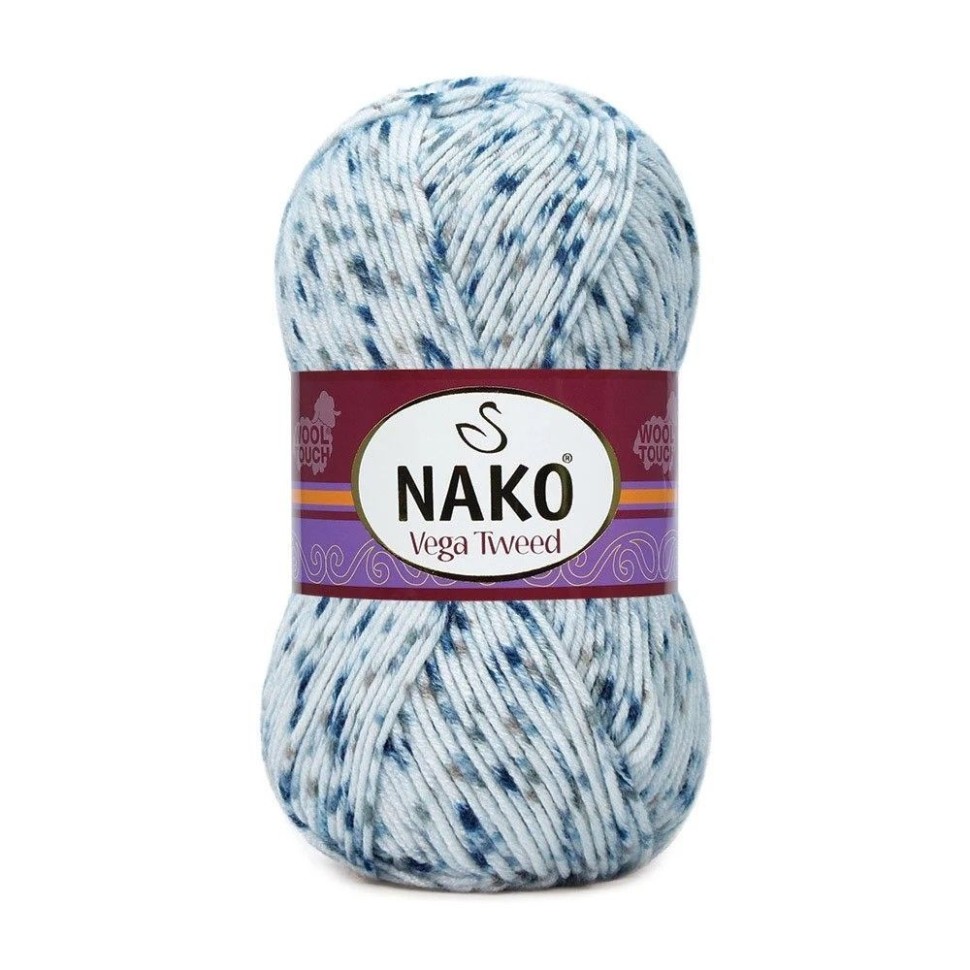 Пряжа Vega Tweed, Nako - 31924 (св.голубой)