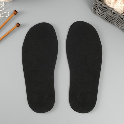 Подошва для вязания обуви "Эва" размер "43", толщина 4 мм, черный