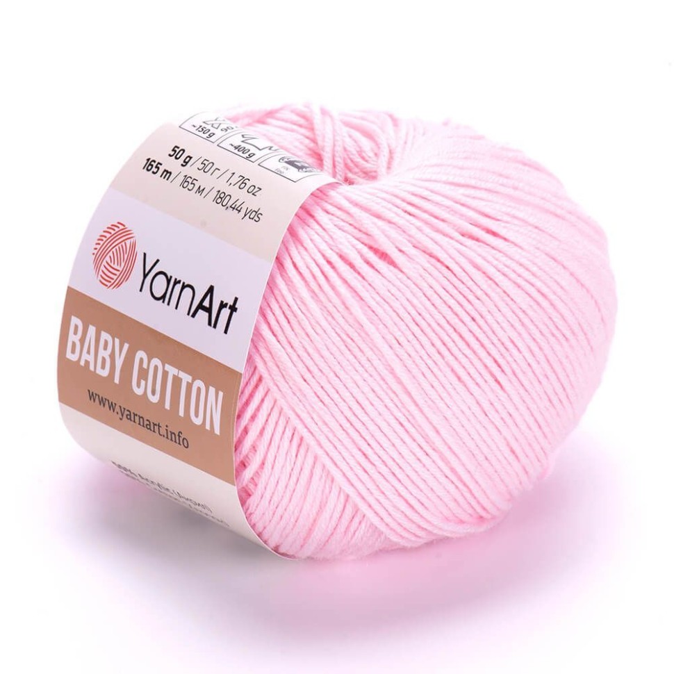 Пряжа Baby Cotton YarnArt - 410 (св.розовый)