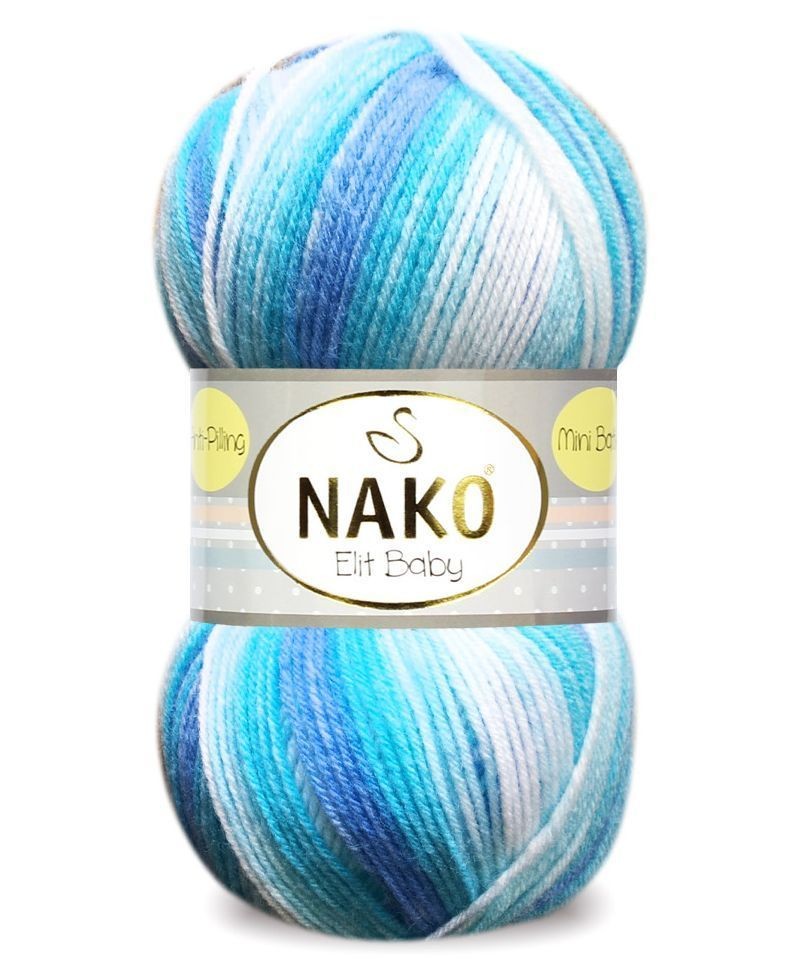 Пряжа Elit Baby mini batik (NAKO) - 32455 (бирюзовый)