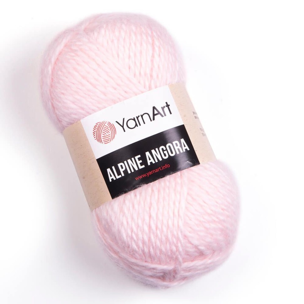 Пряжа Alpine Angora (YarnArt) - 340 (св.розовый)
