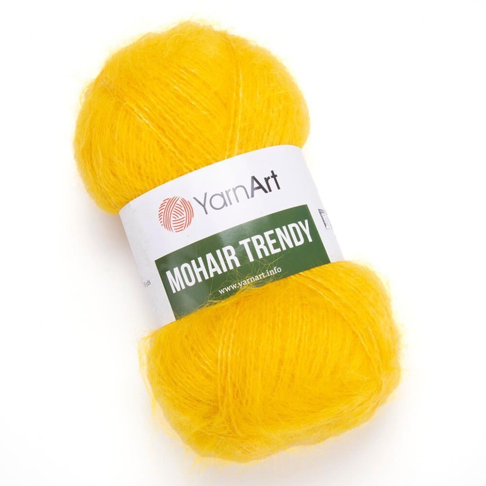 Пряжа Mohair Trendy YarnArt - 136 (желтый)