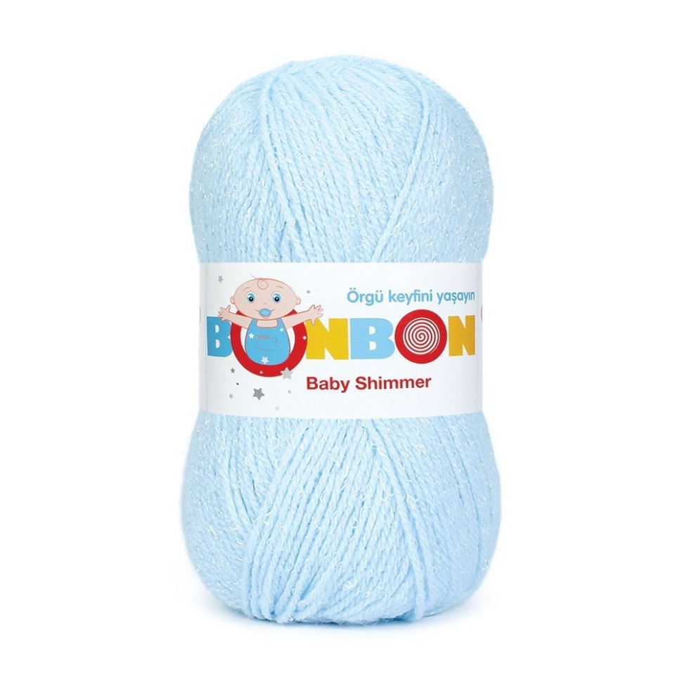 Пряжа Bonbon Baby Shimmer - 98907 (голубой)