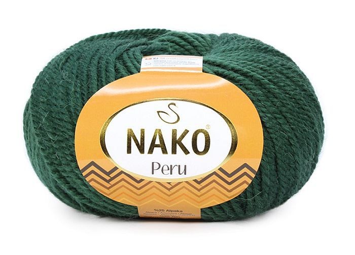 Пряжа PERU (NAKO) - 3601 (тем.зеленый)