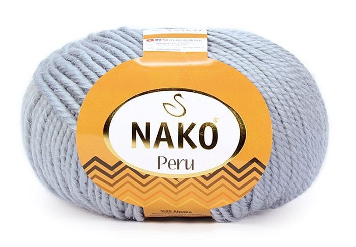 Пряжа PERU (NAKO) - 3985 (серо-голубой)