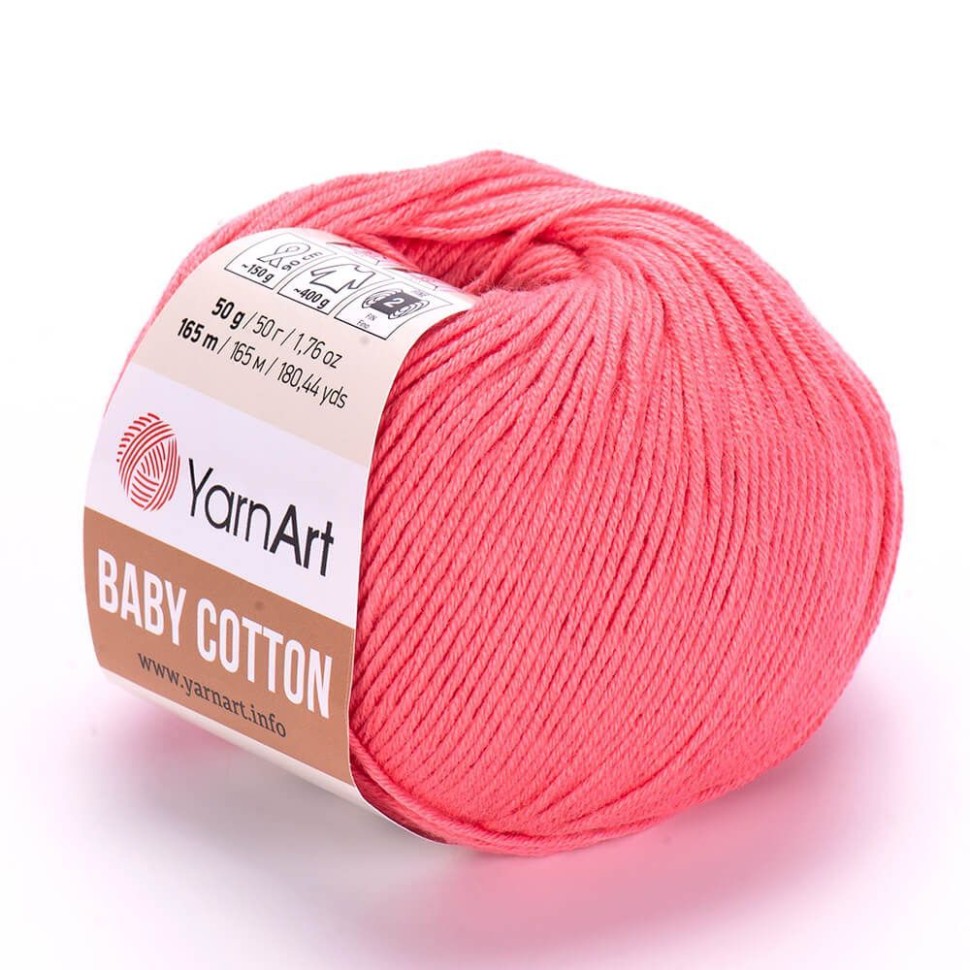 Пряжа Baby Cotton YarnArt - 420 (коралл)