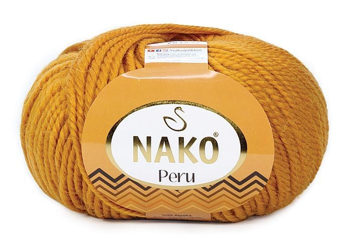 Пряжа PERU (NAKO) - 5419 (пыл.оранжевый)