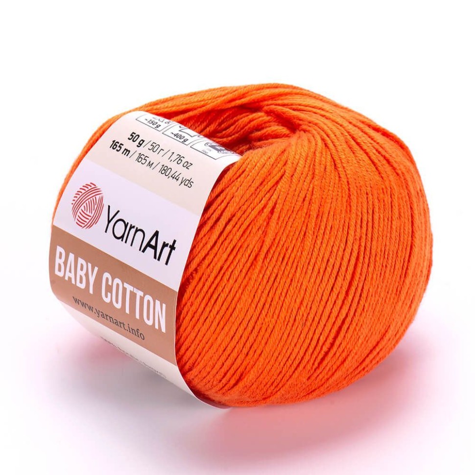 Пряжа Baby Cotton YarnArt - 421 (оранжевый)