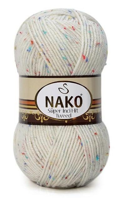 Пряжа Tweed super hit (Nako) - 23403 (кремовый)