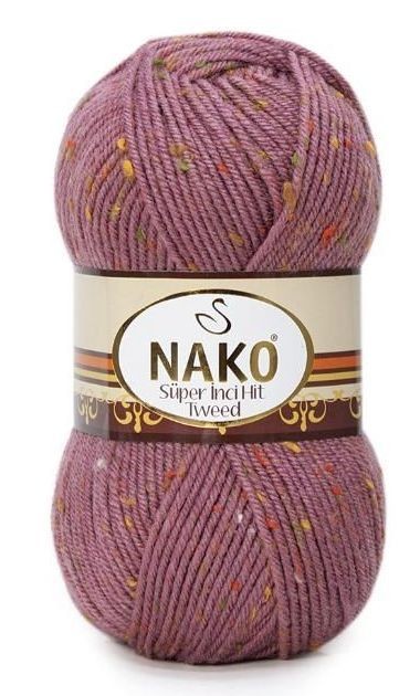 Пряжа Tweed super hit (Nako) - 569 (брусника)