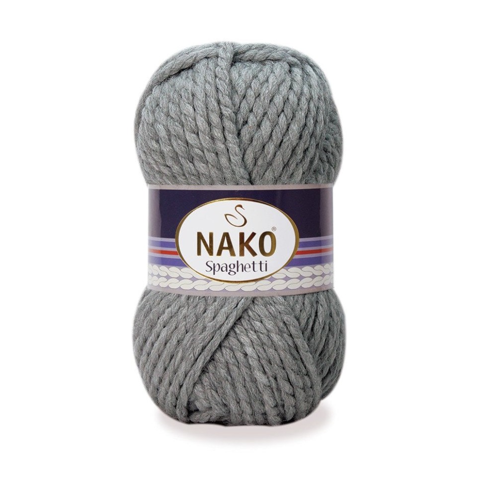 Пряжа Spaghetti (Nako) - 790 (серый)