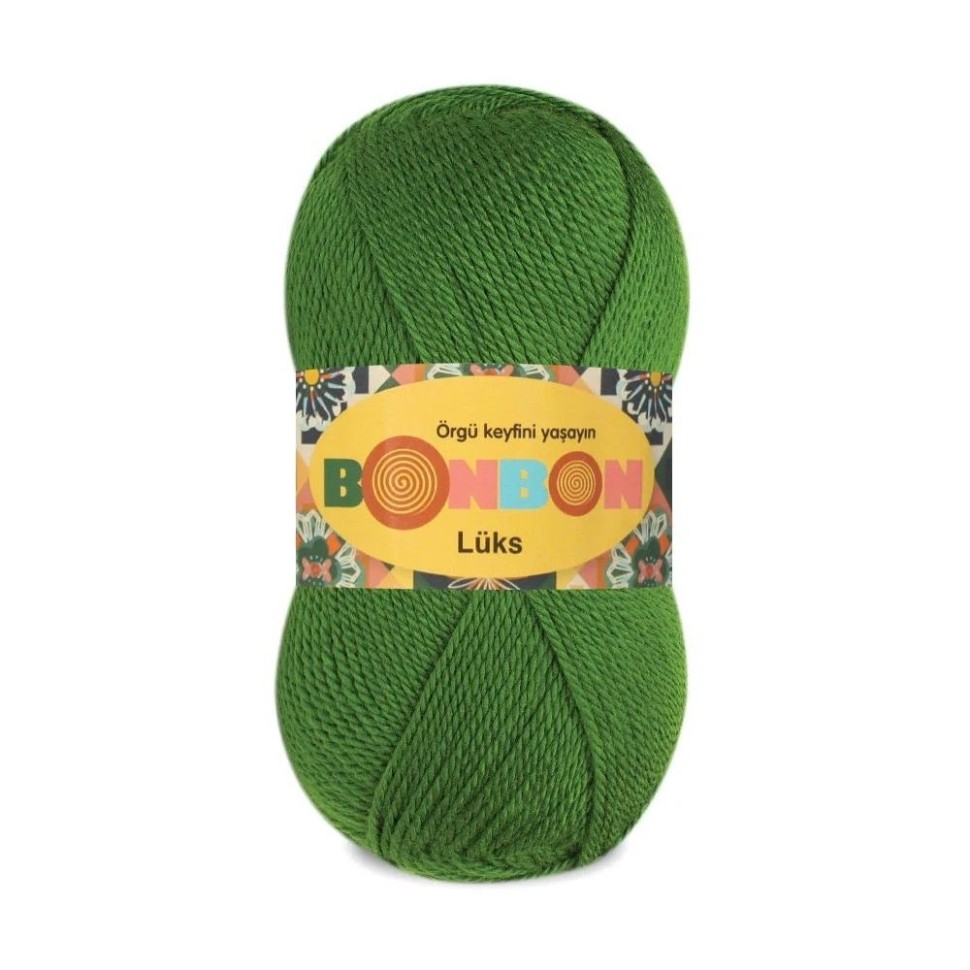 Пряжа Bonbon luks Nako - 98235 (зелень)