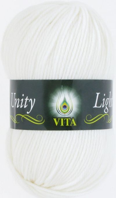 Пряжа UNITY light (VITA) - 6001 (белый)