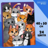 Картина по номерам на холсте с подрамником «Множество котиков», 40 × 50 см