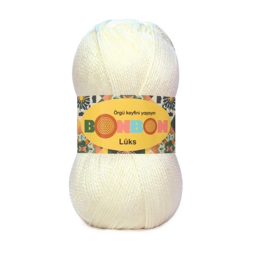 Пряжа Bonbon luks Nako - 98300 (молочный)