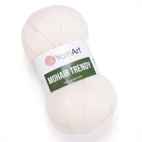 Mohair Trendy YarnArt - 1003 (молочный)