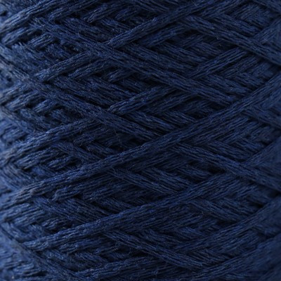 Шнур для вязания без сердечника 70% хлопок, 30% полиэстер  1мм 200м/65±10гр (41 - индиго)