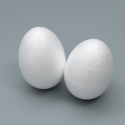 Яйцо из пенопласта - заготовка, 9 см (2 шт.)
