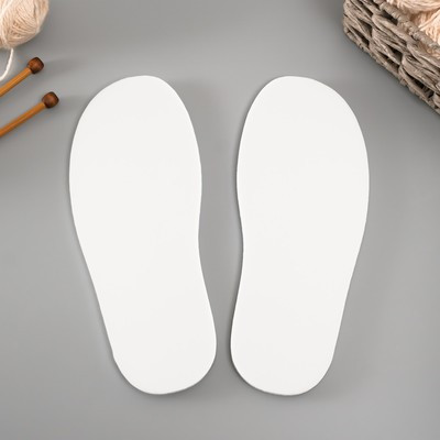 Подошва для вязания обуви "Эва" размер "41", толщина 7 (±0,5) мм, белый