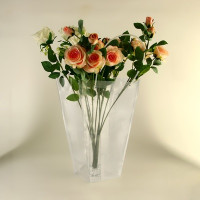 Сумка для цветов прозрачная, влагостойкая, 42.5х29х15 см (10 шт.)