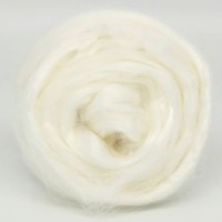 Вискоза цветная (для валяния) - 01 (белый)